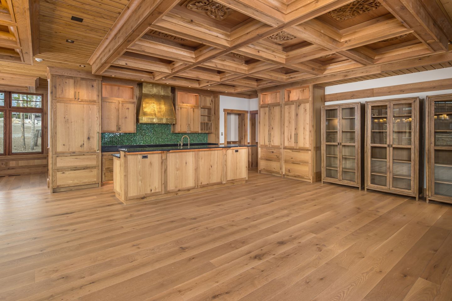 Main floor kitchen, second view — Montana private residence